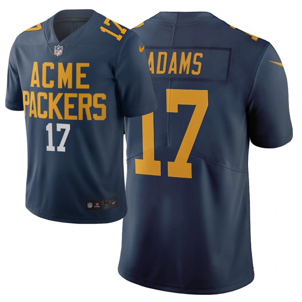 Men's Green Bay Packers #17 Davante Adams Navy 2019 City Edition Limited Stitched NFL Jersey 