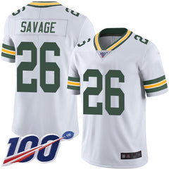 Men's Green Bay Packers #26 Darnell Savage 2019 White 100th Season Vapor Untouchable Limited Stitched NFL Jersey 