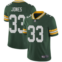Men's Green Bay Packers #33 Aaron Jones Green Vapor Untouchable Limited Stitched NFL Jersey 