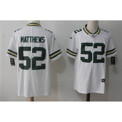 Men's Green Bay Packers #52 Clay Matthews White Stitched NFL Vapor Untouchable Limited Jersey 
