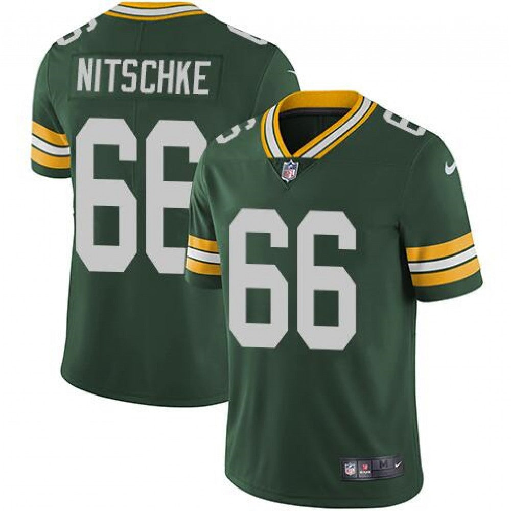 Men's Green Bay Packers #66 Ray Nitschke Green Vapor Untouchable Limited Stitched Jersey 