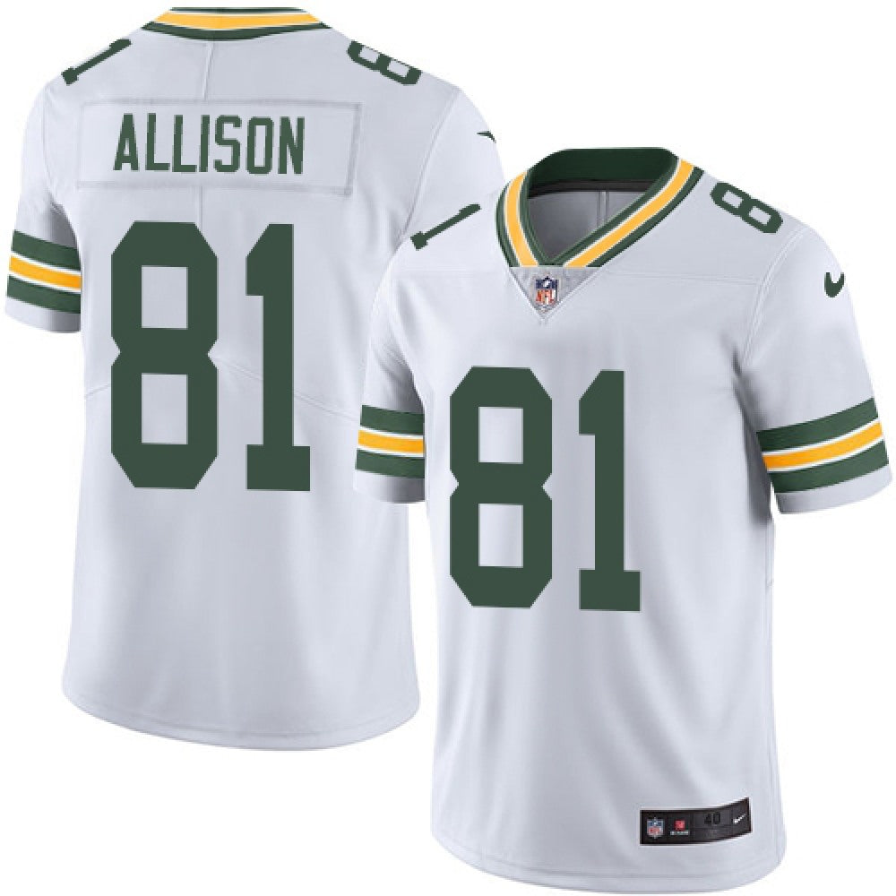 Men's Green Bay Packers #81 Geronimo Allison White Vapor Untouchable Limited Stitched NFL Jersey 