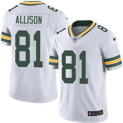Men's Green Bay Packers #81 Geronimo Allison White Vapor Untouchable Limited Stitched NFL Jersey 