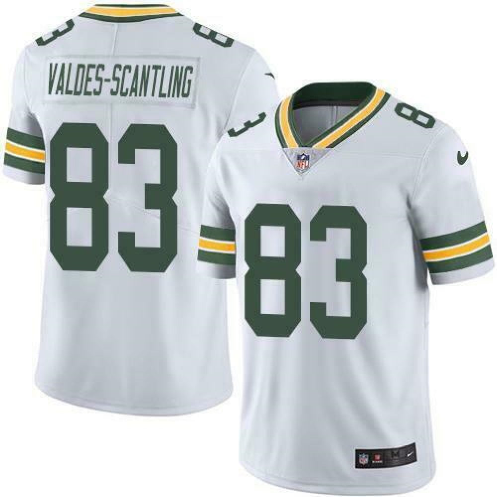 Men's Green Bay Packers #83 Marquez Valdes-Scantling White Vapor Untouchable Limited Stitched Jersey 