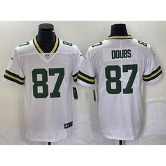 Men's Green Bay Packers #87 Romeo Doubs White Vapor Untouchable Limited Stitched Jersey 