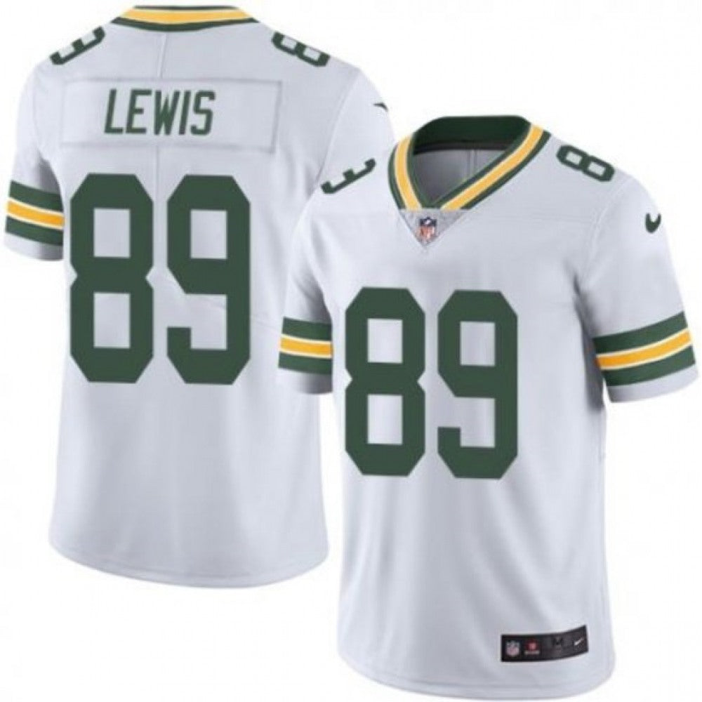 Men's Green Bay Packers #89 Marcedes Lewis White Vapor Untouchable Limited Stitched Jersey 