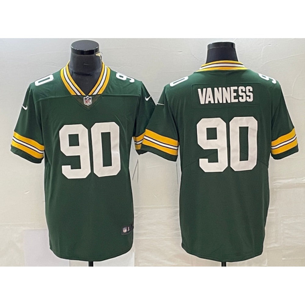 Men's Green Bay Packers #90 Lukas Van Ness Green Vapor Untouchable Limited Stitched Jersey 