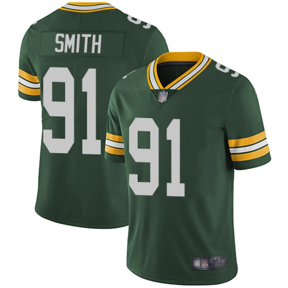 Men's Green Bay Packers #91 Preston Smith Green Vapor Untouchable Stitched NFL Limited Jersey 
