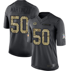 Men's Green Bay Packers #50 Blake Martinez Black Salute To Service Limited Stitched NFL Jersey 