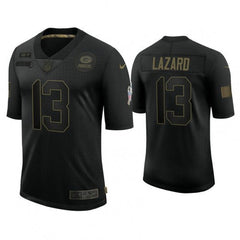 Men's Green Bay Packers #13 Allen Lazard Black Salute to Service Limited Stitched Jersey 
