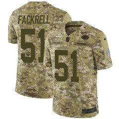 Men's Green Bay Packers #51 Kyler Fackrell Camo Salute to Service Limited Stitched NFL Jersey 