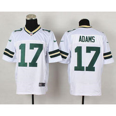 Packers #17 Davante Adams White Men's Stitched NFL Elite Jersey 