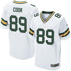 Packers #89 Jared Cook White Men's Stitched NFL Elite Jersey 