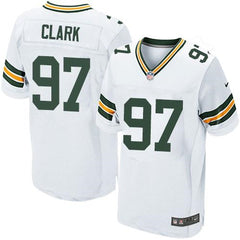 Packers #97 Kenny Clark White Men's Stitched NFL Elite Jersey 
