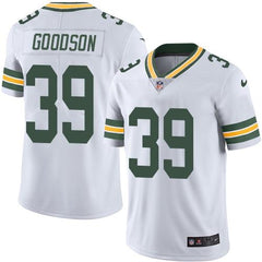 Packers #39 Demetri Goodson White Men's Stitched NFL Limited Rush Jersey 