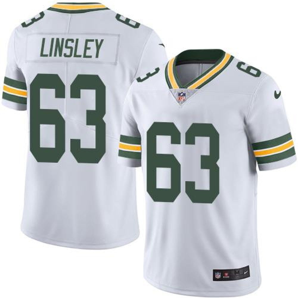 Packers #63 Corey Linsley White Men's Stitched NFL Limited Rush Jersey 