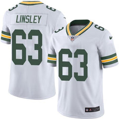 Packers #63 Corey Linsley White Men's Stitched NFL Limited Rush Jersey 
