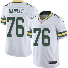 Packers #76 Mike Daniels White Men's Stitched NFL Limited Rush Jersey 
