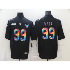 Men's Houston Texans #99 J.J. Watt 2020 Black Crucial Catch Limited Stitched Jersey 