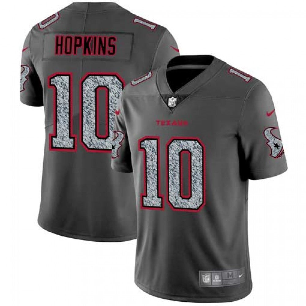 Men's Houston Texans #10 DeAndre Hopkins 2019 Gray Fashion Static Limited Stitched NFL Jersey 