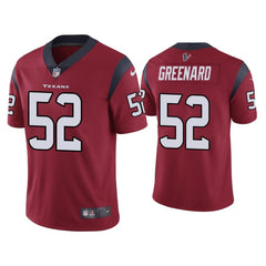 Men's Houston Texans #52 Jonathan Greenard Red Vapor Untouchable Limited Stitched Jersey 