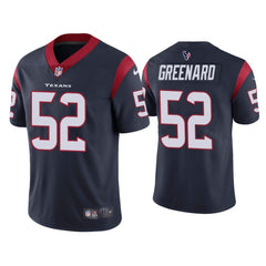 Men's Houston Texans #52 Jonathan Greenard Navy Vapor Untouchable Limited Stitched Jersey 