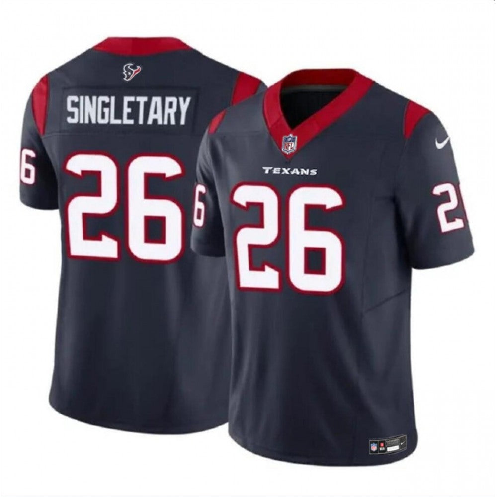 Men's Houston Texans #26 Devin Singletary Navy 2023 F.U.S.E Vapor Untouchable Stitched Football Jersey 