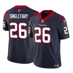Men's Houston Texans #26 Devin Singletary Navy 2023 F.U.S.E Vapor Untouchable Stitched Football Jersey 