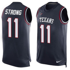 Texans #11 Jaelen Strong Navy Blue Team Color Men's Stitched NFL Limited Tank Top Jersey 