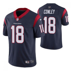 Men's Houston Texans #18 Chris Conley Navy Vapor Untouchable Limited Stitched Jersey 