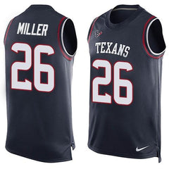 Texans #26 Lamar Miller Navy Blue Team Color Men's Stitched NFL Limited Tank Top Jersey 