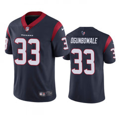 Men's Houston Texans #33 Dare Ogunbowale Navy Vapor Untouchable Limited Stitched Jersey 
