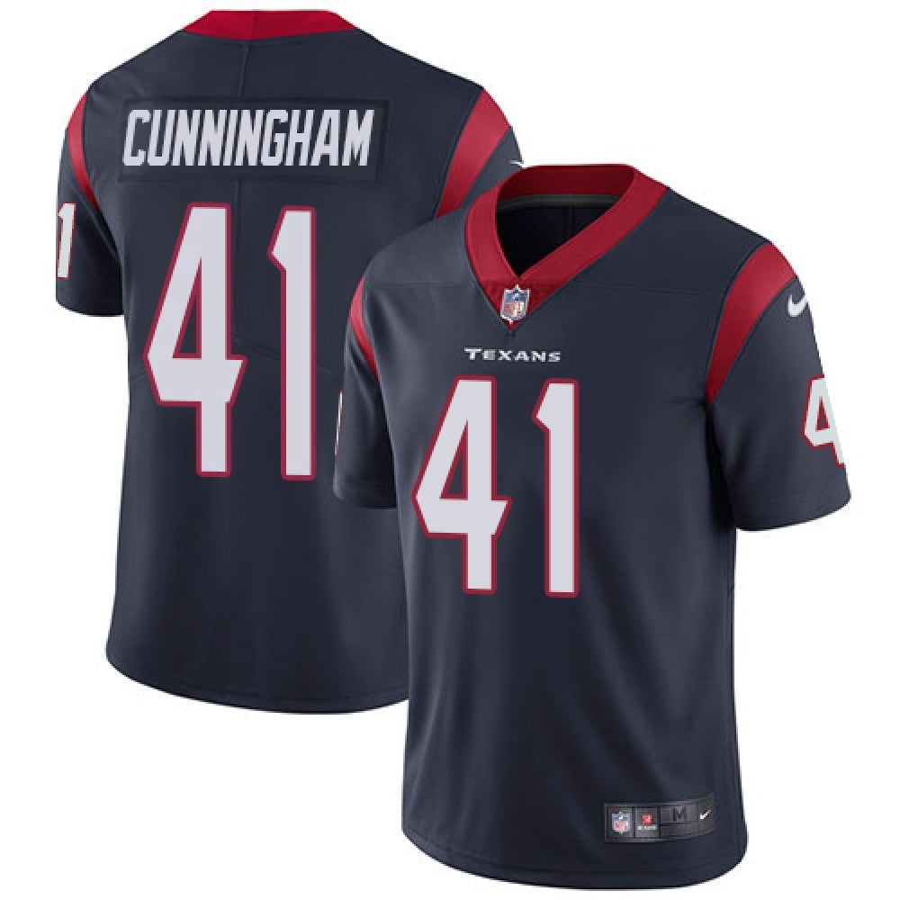 Men's Houston Texans #41 Zach Cunningham Navy Blue Vapor Untouchable Limited Stitched NFL Jersey 