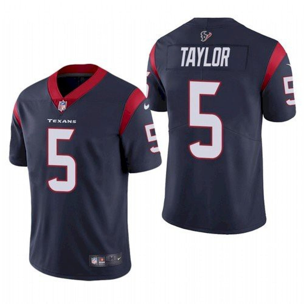 Men's Houston Texans #5 Tyrod Taylor Navy Vapor Untouchable Limited Stitched Jersey 