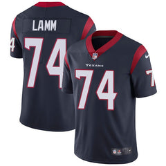 Men's Houston Texans #74 Kendall Lamm Navy Blue Vapor Untouchable Limited Stitched NFL Jersey 