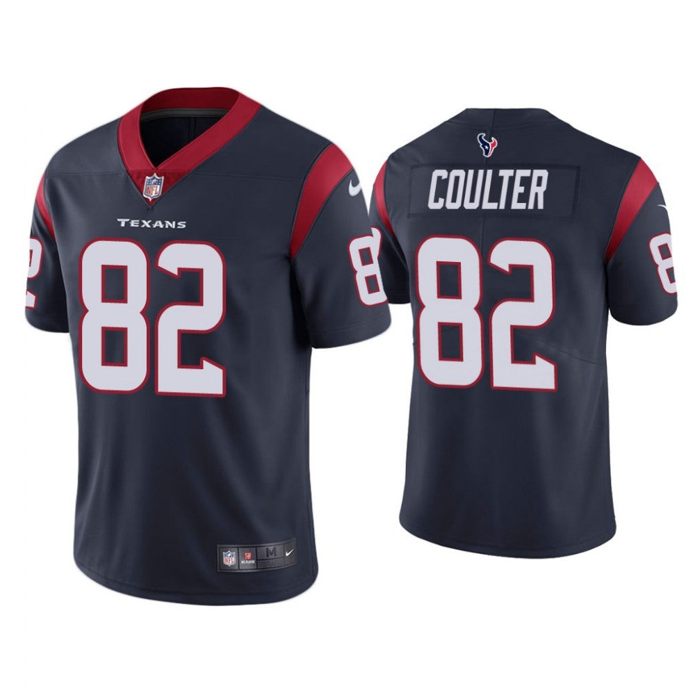 Men's Houston Texans #82 Isaiah Coulter Navy Vapor Untouchable Limited Stitched Jersey 