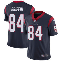 Men's Houston Texans #84 Ryan Griffin Navy Blue Vapor Untouchable Limited Stitched NFL Jersey 