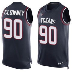Texans #90 Jadeveon Clowney Navy Blue Team Color Men's Stitched NFL Limited Tank Top Jersey 