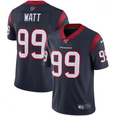 Men's Houston Texans #99 J.J. Watt Navy 2019 100th Season Vapor Untouchable Limited Stitched NFL Jersey 
