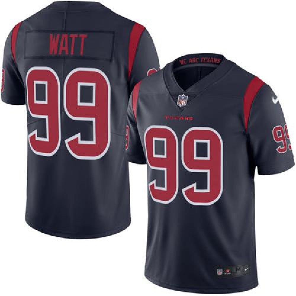 Texans #99 J.J. Watt Navy Blue Men's Stitched NFL Limited Rush Jersey 