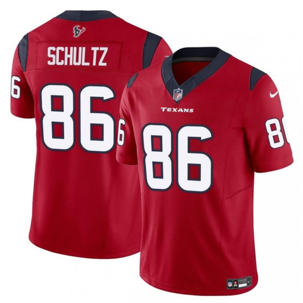 Men's Houston Texans #86 Dalton Schultz Red 2023 F.U.S.E Vapor Untouchable Stitched Football Jersey 