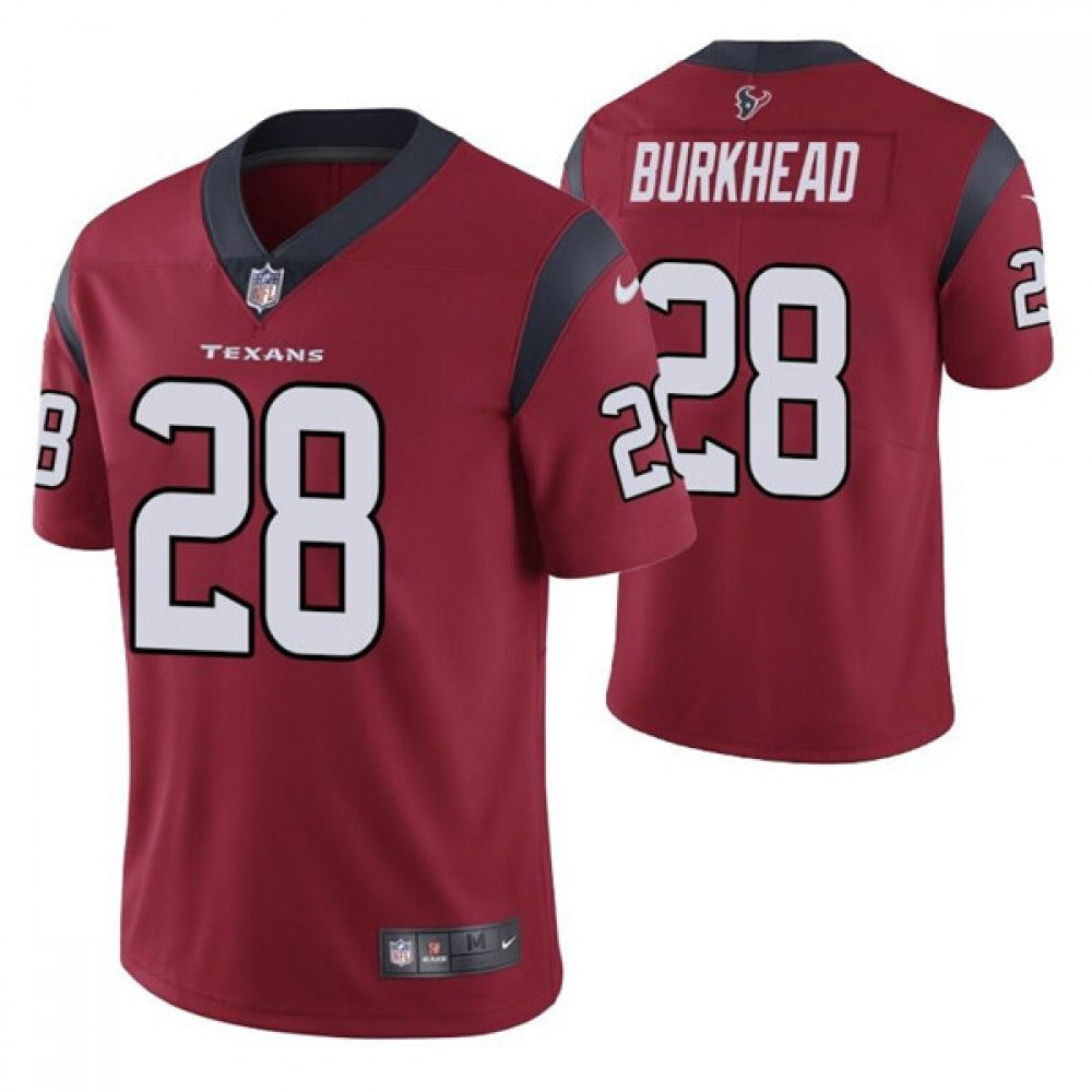 Men's Houston Texans #28 Rex Burkhead Red Vapor Untouchable Limited Stitched Jersey 