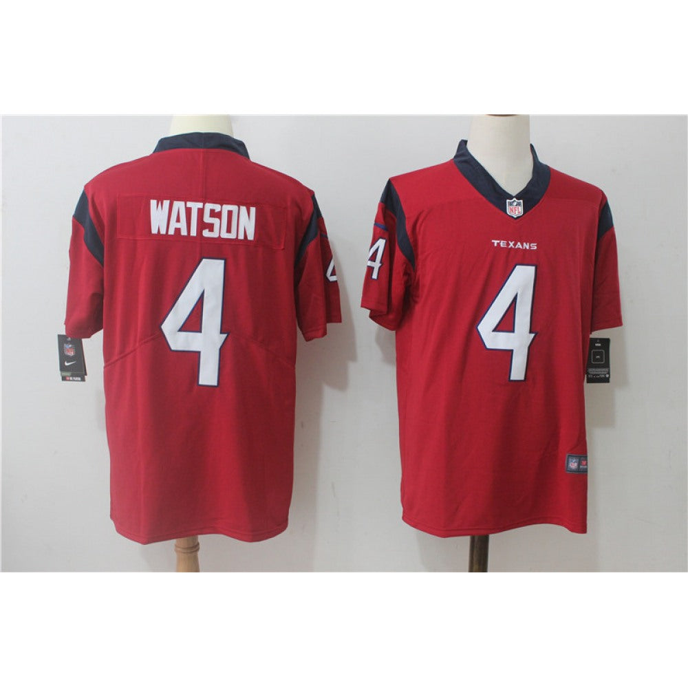 Men's Houston Texans #4 Deshaun Watson Red Alternate Stitched NFL Vapor Untouchable Limited Jersey 