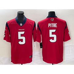 Men's Houston Texans #5 Jalen Pitre Red Vapor Untouchable Limited Stitched Jersey 