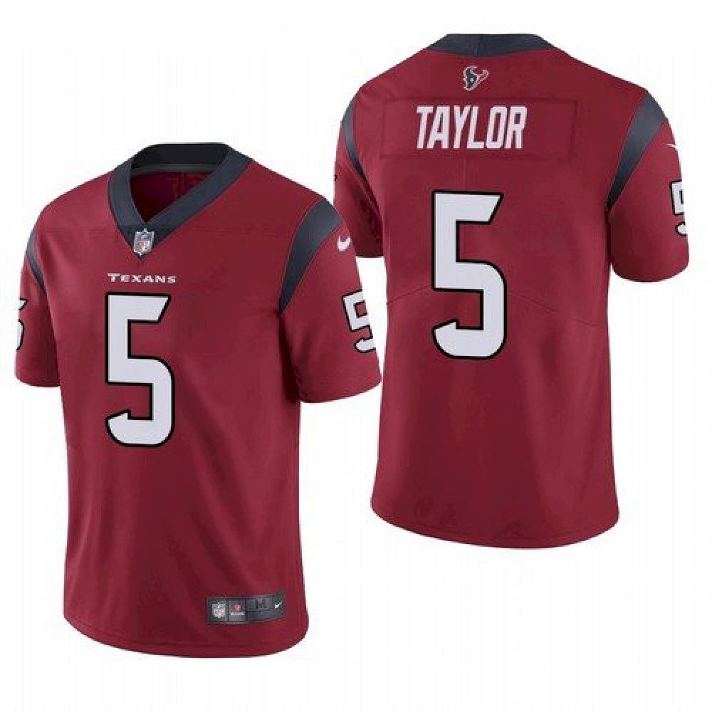Men's Houston Texans #5 Tyrod Taylor Red Vapor Untouchable Limited Stitched Jersey 