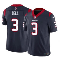 Men's Houston Texans #3 Tank Dell Navy 2023 F.U.S.E Vapor Untouchable Stitched Football Jersey 