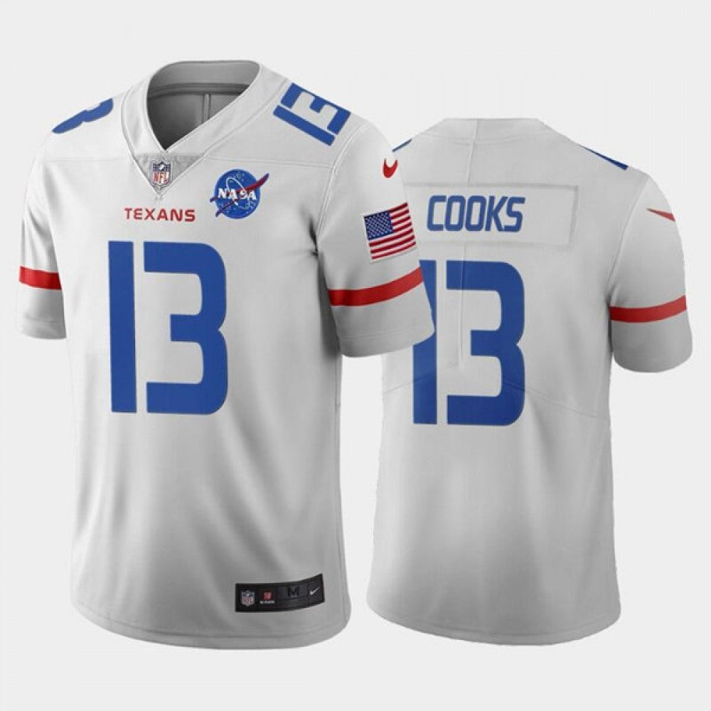 Men's Houston Texans #13 Brandin Cooks White Stitched Jersey 
