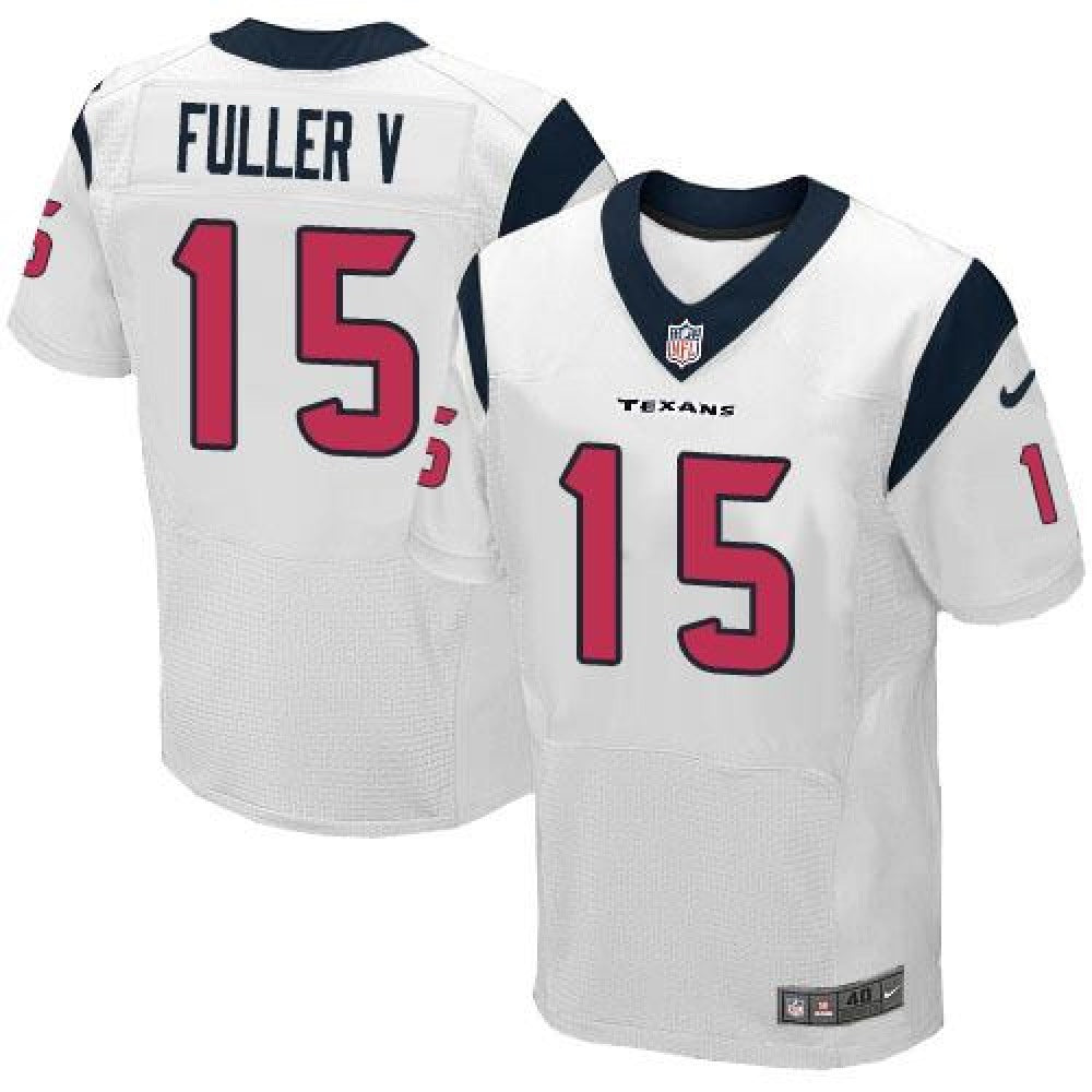 Texans #15 Will Fuller V White Men's Stitched NFL Elite Jersey 
