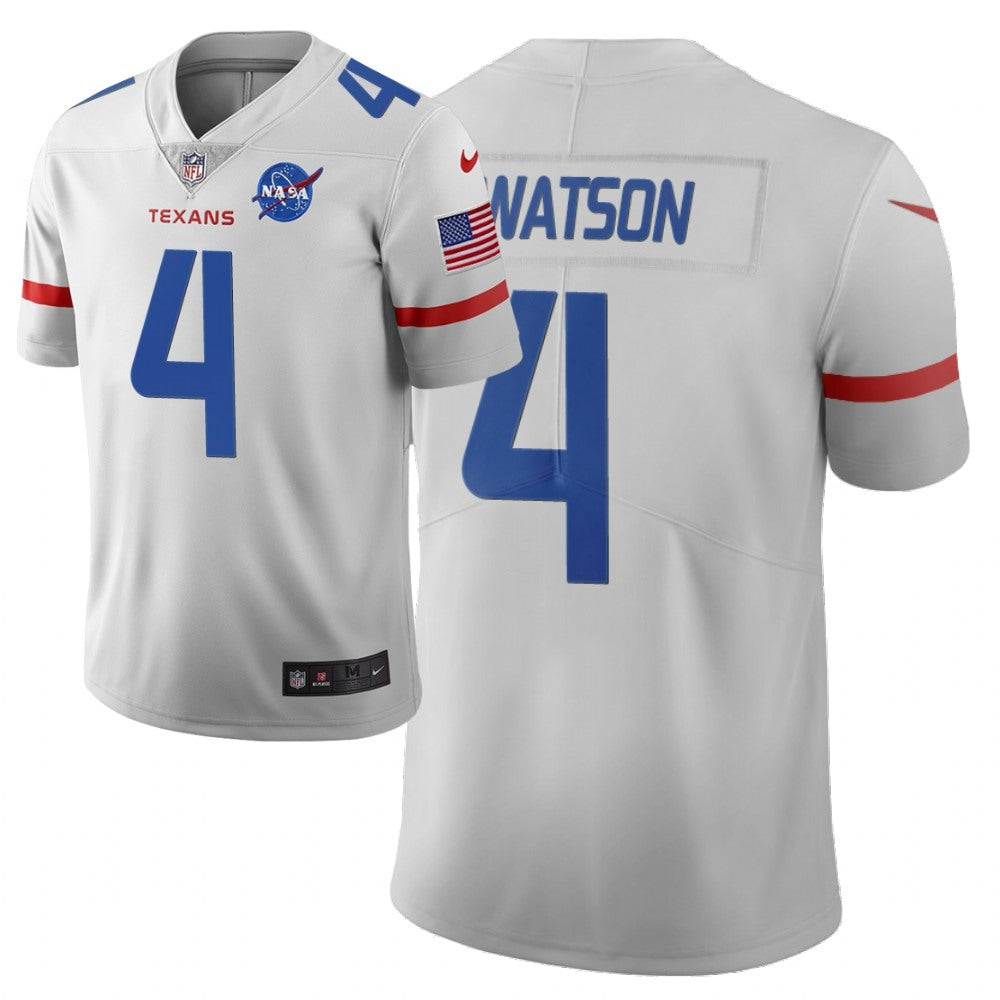 Men's Houston Texans #4 Deshaun Watson White 2019 City Edition Limited Stitched NFL Jersey 