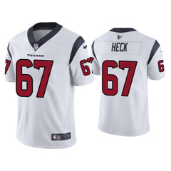 Men's Houston Texans #67 Charlie Heck White Vapor Untouchable Limited Stitched Jersey 